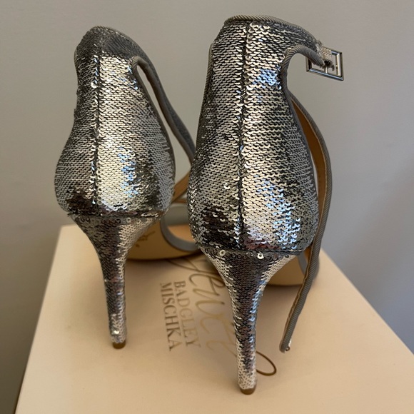 Badgley Mischka Jewel Lorena Sequin Sandals - Picture 4 of 4